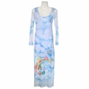 Dolls Kill X Care Bears In Good Company Maxi Dress Size XS NWT